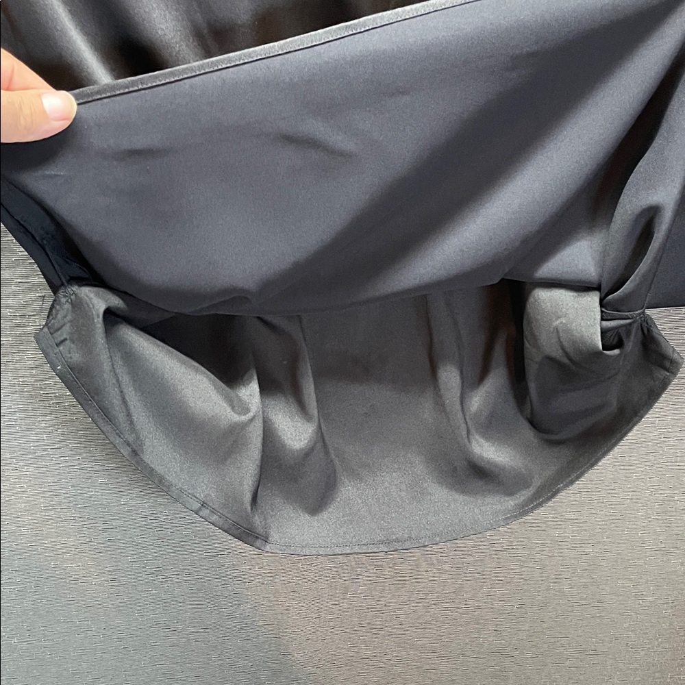 Banana Republic Elegant Black Satin Mini Dress - Picture 7 of 10